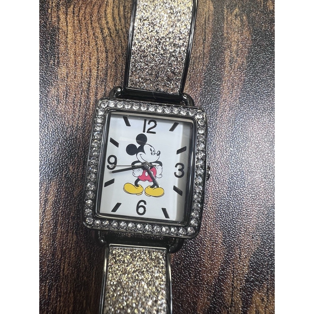 Disney Accutime Women's Silver,  Gold Mickey Mouse Watch